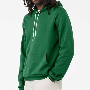 Sweat à capuche unisexe Bella Canvas en molleton, coupe classique pour homme, 80% coton, 20% fibre de bambou, imprimé numérique brodé, hiver - Product Image 3
