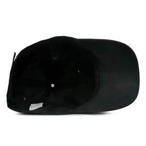 Gorra de Béisbol Unisex Negra con Logotipo Personalizado, 100% Algodón, Color Sólido, Gorras de Béisbol de Pana Lisas - Product Image 4