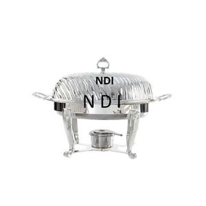 Top Decoration <b>Chafing</b> Dish With Black Stand Catering Accessories Metal <b>Chafing</b> Dish Top Trending Golden Finishing Counter - Product Image 5