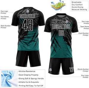 Tenue de football, uniforme personnalisé, kit de football, maillots de football en sublimation, ensembles de maillots de football à séchage rapide, vêtements d'entraînement unisexes pour le football - Product Image 3