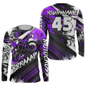 Camiseta de Motocross Sublimada Personalizada, Manga Larga, para MX, ATV, UTV, DH, Ropa Deportiva, OEM, ODM - Product Image 4