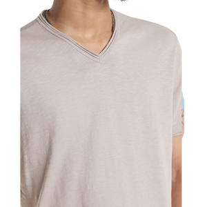 Camiseta Nueva Modelo, Cuello en V, Algodón, Colores Sólidos, Mejor Calidad, Precio Económico, 100% Algodón, para Hombre y Mujer - Product Image 3