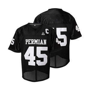 Último estilo de manga corta de gran tamaño de fútbol americano Jersey Ropa deportiva con bajo MOQ para la venta - Product Image 1