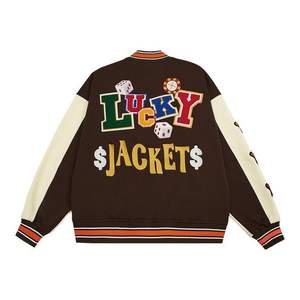 Veste universitaire pour homme au design personnalisable, service OEM, toile 100% coton de qualité supérieure, style classique, patch logo, imperméable et respirant - Product Image 2