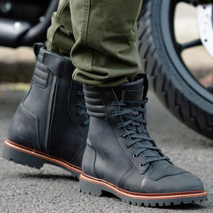 Chaussures de moto en cuir imperméables les plus vendues / Nouvelle conception de chaussures de moto en cuir durables - Product Image 4