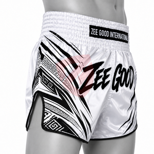 กางเกง MMA แบบซับลิเมชั่นสั่งทำพิเศษ 100% โพลีเอสเตอร์ ระบายอากาศได้ดี แห้งเร็ว ซับเหงื่อ กางเกงมวยไทยสำหรับฝึกซ้อมและต่อสู้ - Product Image 6