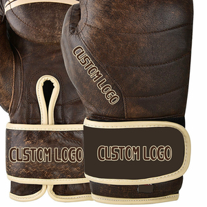 2025 derniers gants de boxe en cuir PU de haute qualité sur mesure gants de boxe personnalisés professionnels gants de boxe de combat - Product Image 2