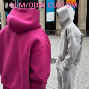 Custom Baggy Sweatsuits Men Oversized Blank Heavyweight High Quality Hoodie and <b>Sweatpants</b> Hoodie <b>Set</b> Tracksuit for Men - Product Image 5