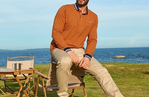 เสื้อโปโลลำลองผ้าฝ้ายแขนยาวสำหรับผู้ชาย,เสื้อกอล์ฟแฟชั่นสำหรับฤดูร้อนแบบสั่งตัด - Product Image 3