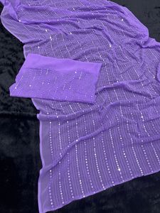 Boutique indienne Élégant Fantaisie saree Doux Georgette Tissu Exclusif sari Blouse Fantaisie Vêtements Ethniques Dernière Blouse À La Mode - Product Image 5