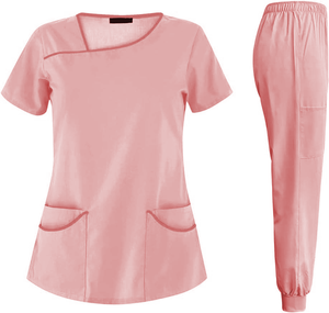 ชุดยูนิฟอร์มผ้าคอตตอนเนื้อนุ่มใช้ได้ทั้งชายและหญิงชุดทำงานด้านการแพทย์ดีไซน์ตามสั่ง - Product Image 4