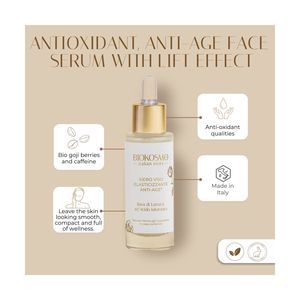 Suero Facial Antienvejecimiento de Alta Calidad BioKosmo con Bayas de Goji y Cafeína - 30 ml - Fórmula Reafirmante para la Renovación Diaria de la Piel - Product Image 4
