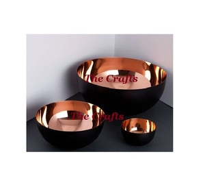 Bol de service en cuivre noir, taille et forme personnalisées, pour salades, chocolats, dattes, pour événements et fêtes. - Product Image 3