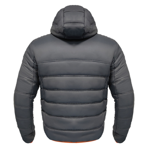 Nouvelle veste matelassée pour homme, tendance hiver, couleur personnalisée, haute qualité, col montant, logo personnalisé sur le devant, couleur et logo personnalisables, longue - Product Image 2