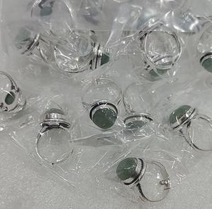 Soha Agate Most Selling of Green Aventurine Gemstone Bague en argent sterling Personnalisé Élégant Aventurine Stone Memorial Rings - Product Image 5