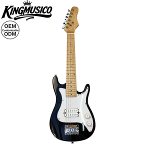 <span class=keywords><strong>Kit</strong></span> de <span class=keywords><strong>Guitarra</strong></span> <span class=keywords><strong>Eléctrica</strong></span> para Niños de 30 Pulgadas con Tapa de Madera Contrachapada, Diapasón de Ébano, Mástil de Arce, 1 Pastilla Humbucker, Correa y Bolsa - Product Image 1