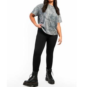 Camiseta unisex con lavado ácido, pantalones cortos, último diseño, Jersey de algodón 100%, decoración de logotipo de alta calidad, colección de otoño, transpirable - Product Image 1