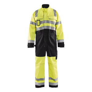 ชุดคลุมทำงานสะท้อนแสงแบบ Hi-Vis ป้องกันไฟไหม้ ชุดนิรภัยแบบมองเห็นได้ชัดเจน ชุดทำงานที่เหมาะสมที่สุดเพื่อความปลอดภัยสำหรับผู้ชาย รุ่นพื้นฐาน - Product Image 4