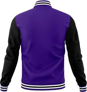 Vente en gros de vestes Letterman de baseball personnalisées, manteau d'hiver en laine, body bomber collégial, veste de baseball pour hommes - Product Image 3