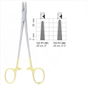 Porte-aiguille Mayo Hegar à pointe fine avec manche en or Instruments médicaux en acier inoxydable de qualité chirurgicale fabriqués au Pakistan - Product Image 1