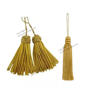 Borlas Ceremoniales de Seda de 8cm, Borlas Grandes de Seda para Joyería, Borlas de Flecos 100% Rayón, Decoración de Seda - Product Image 5