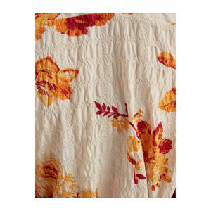 Robe kimono décontractée à motifs floraux jaunes BGN en provenance de Turquie - Product Image 6