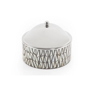 High Quality Best Choice <b>Chocolate</b> Mop Inlay Bowl with Metal Lid For <b>Ramadan</b> Eid Gift Mop Bowl Wholesale from Vietnam - Product Image 6