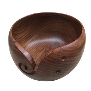 Bols de fil ronds de haute qualité pour tricoter bol de fil en bois artisanal dernière conception hivers fournitures couture bol fait main - Product Image 3