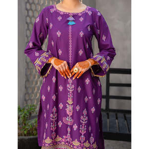 Chemise en lin et soie pour femme AKSMA, ornée de motifs floraux vintage, motifs floraux unis, broderie florale, taille XL, pour le printemps et l'automne - Product Image 2