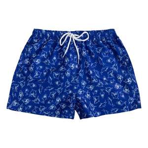 กางเกงขาสั้นผ้าแคนวาสแบบสปอร์ต รักษ์โลก สำหรับฤดูร้อนปี 2025 คุณภาพสูง พิมพ์ลายฉลาม พร้อมเชือกผูกเอวกลางลำตัว สำหรับผู้ชาย รับสกรีนโลโก้ตามสั่ง - Product Image 2