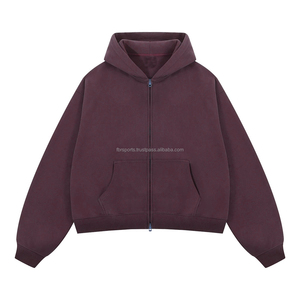 Custom Black Cotton <b>Vintage</b> Acid Wash Hoodie Heavyweight Oversized Winter Hoodies French Terry 3D Embroidery No String Hoodie - Product Image 6