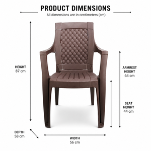 MYSTIQUE Plastic Diamond Hotel <b>Chair</b> Modern Design Cross Back Turned Leg MDF Waterproof Commercial Living Room - Product Image 3