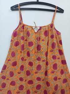 เดรสแม็กซี่แขนกุดสำหรับผู้หญิงชุดเดรสผ้าฝ้ายพิมพ์ลายสไตล์อินเดียโบฮีเมียนลำลองทำด้วยมือขนาดฟรีไซส์ - Product Image 2