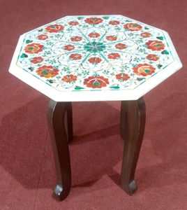 Mesa de Centro con Tapa de Mármol, Diseño Moderno y Tradicional, Ecológica, Ajustable, para Sala de Estar, Muebles para el Hogar - Product Image 2