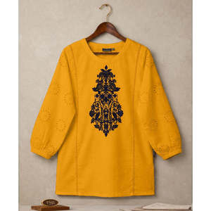 เสื้อท็อป CH KARI โบฮีเมียนชิค ปักลายฉลุ ฟรีไซส์ ผ้าลินินชีฟองตาข่าย ทรงหลวมยาว สไตล์ชิคสำหรับฤดูใบไม้ร่วง เสื้อผู้หญิงทรงหลวม - Product Image 2