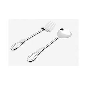 Servidor de Ensalada de Acero Inoxidable con Mango de Mármol, Nuevo Diseño, Juego de Servidores de Ensalada de Metal - Product Image 5