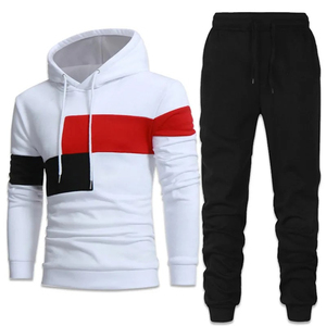Vêtements de sport d'entraînement en gros, de qualité supérieure, imprimés, grande taille, lourds, avec fermeture éclair, couleur contrastée - Product Image 5