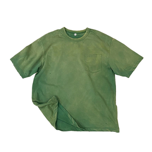 เสื้อยืดวินเทจผ้าคอตตอนสำหรับผู้ชายเสื้อล้างหินแบบไม่เป็นกรดเสื้อยืดโอเวอร์ไซส์ลายโลโก้ออกแบบได้ตามต้องการ - Product Image 3