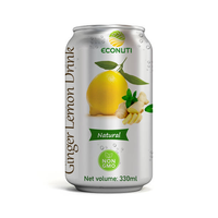 Jus de purée de gingembre et citron aromatisé naturel de qualité supérieure, marque privée YOOH/OEM, 330 ml, en conserve, vente en gros, haute qualité, 2023