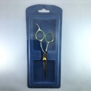 Tijeras de corte de pelo de peluquero profesional de alta calidad, reposapiés fijo, tornillo ajustable (inserto de dedo), acabado pulido, Belleza - Product Image 6