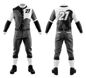 Uniforme de sublimation thermique respirable de maillots de baseball américains personnalisés avec patch de broderie Meilleures choses à bas prix - Product Image 1