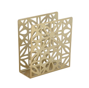 High Rated Metal Napkin <b>Holder</b> Gold Color Premium Quality Handmade Tissue Dispenser Customized Shape Luxurious Napkin <b>Holder</b> - Product Image 5