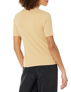 T-shirts d'été bio pour femmes à manches courtes couleur personnalisée tissu jersey respirant de haute qualité évacuant l'humidité - Product Image 2