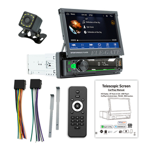 Autoradio 1DIN con Schermo Touch HD Retrattile da 7 Pollici per MirrorLink GPS Supporto Multilingue - Product Image 2