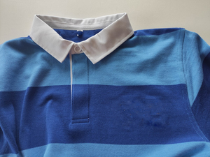 Conception personnalisée Souper Coton Rayure Vintage Rugby Uniforme Polo Coton Rugby Polos Manches Longues T Shirt pour Hommes - Product Image 6