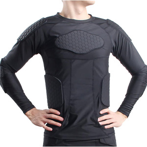 Ensemble de maillot rembourré de gardien de but en polyester à manches longues personnalisable pour hommes Chemises de gardien de but de sport - Product Image 4