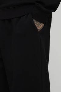 2025 nouveau arrivé 100% coton coupe décontractée jambe large hommes pantalons hiver vêtements décontractés couleur unie poids lourd personnalisé lavé homme pantalon - Product Image 6
