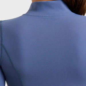 Leggings de yoga respirants et vestes de soutien-gorge de course avec fermeture à glissière avant 3 pièces ensemble de yoga vêtements de sport vente en gros - Product Image 6