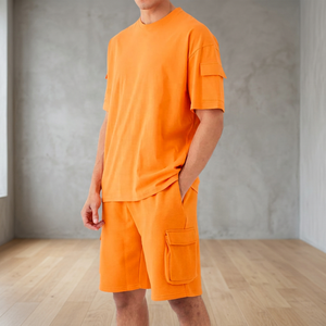 SEEBI SPORTS Conjunto de Camisetas de Verano Modernas de Punto para Parejas, Estilo Urbano, Oversize, Combinables, Transpirables, de Poliéster/Algodón - Product Image 3