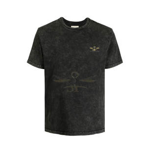 Vêtements de mode Couleur unie Hommes Lavage à l'acide T-shirts Vêtements d'été Fabriqué au Pakistan Lavage à l'acide T-shirts - Product Image 1